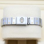 Cartier Santos 0902 (Unknown (random serial)) - White dial 24 mm Gold/Steel case (6/8)