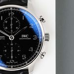 IWC Portuguese Chronograph IW371609 (2024) - Zwart wijzerplaat 41mm Staal (5/8)