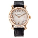 Chopard Happy Sport 4804 (2017) - White dial 36 mm Rose Gold case (1/6)
