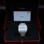 Cartier Santos WSSA0018 (2024) - Diamond dial 40 mm Steel case (6/6)