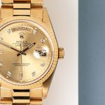 Rolex Day-Date 36 18238 (1990) - Champagne dial 36 mm Yellow Gold case (4/7)