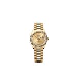 Rolex Lady-Datejust 279178 (2025) - Champagne wijzerplaat 28mm Geelgoud (1/1)