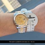 Rolex Datejust 36 116233 (2009) - Champagne dial 36 mm Gold/Steel case (2/8)