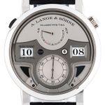A. Lange & Söhne Zeitwerk 147.025 (Unknown (random serial)) - Silver dial 44 mm Platinum case (2/8)