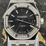 Audemars Piguet Royal Oak Lady 15451ST.ZZ.1256ST.01 (2014) - Black dial 37 mm Steel case (2/8)