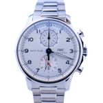IWC Portuguese Yacht Club Chronograph IW390702 (2021) - Zilver wijzerplaat 45mm Staal (1/1)