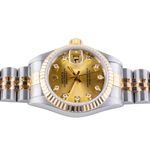 Rolex Lady-Datejust 69173 (1995) - Champagne dial 26 mm Gold/Steel case (5/8)