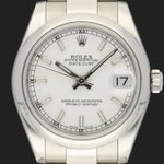 Rolex Datejust 31 178240 (2008) - Wit wijzerplaat 31mm Staal (2/8)