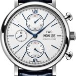 IWC Portofino Chronograph IW391037 (2026) - Silver dial 42 mm Steel case (2/2)