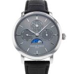 Frederique Constant Manufacture Slimline Perpetual Calendar FC-775G4S6 (2024) - Grijs wijzerplaat 42mm Staal (1/3)