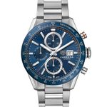 TAG Heuer Carrera Calibre 16 CBM2112.BA0651 (2024) - Blauw wijzerplaat 41mm Staal (1/3)