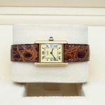 Cartier Tank Vermeil 5057001 (1989) - Yellow dial 20 mm Silver case (5/8)