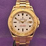 Rolex Yacht-Master 168628 (1996) - White dial 35 mm Yellow Gold case (3/5)