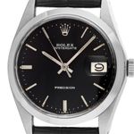 Rolex Oyster Precision 6694 (1971) - Black dial 34 mm Steel case (1/8)