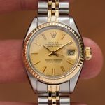 Rolex Lady-Datejust 6917 (1978) - Champagne dial 26 mm Gold/Steel case (4/8)