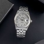 Tudor Prince Date 74034 (Onbekend (willekeurig serienummer)) - Zilver wijzerplaat 34mm Staal (1/8)