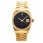 Rolex Datejust 36 1601 (Unknown (random serial)) - Black dial 36 mm Yellow Gold case (1/5)