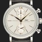 IWC Portofino Chronograph IW391406 (2022) - Zilver wijzerplaat 39mm Staal (2/8)