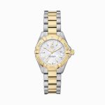 TAG Heuer Aquaracer Lady WBD1420.BB0321 (2026) - Wit wijzerplaat 27mm Goud/Staal (1/1)