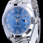 Rolex Datejust 41 126300 (2022) - Blue dial 41 mm Steel case (2/8)