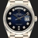 Rolex Day-Date 36 128239 (2019) - Blue dial 36 mm White Gold case (2/8)
