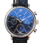 IWC Portofino Chronograph IW391029 (2024) - Zwart wijzerplaat 42mm Staal (1/2)