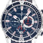 Ulysse Nardin Diver Chronograph 1503-151-3/92 (2016) - Black dial 45 mm Steel case (1/7)