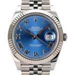 Rolex Datejust 41 126334 (2023) - Blue dial 41 mm Steel case (1/8)
