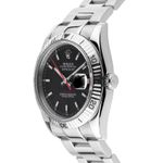 Rolex Datejust Turn-O-Graph 116264 (2007) - Zwart wijzerplaat 36mm Staal (3/6)