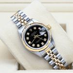 Rolex Lady-Datejust 69173 (1994) - Zwart wijzerplaat 26mm Goud/Staal (1/7)