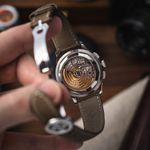 Patek Philippe World Time Chronograph 5935A-001 (2023) - Pink dial 41 mm Steel case (7/8)