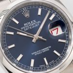 Rolex Datejust 36 116200 (2018) - Blauw wijzerplaat 36mm Staal (4/8)