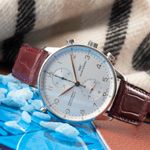 IWC Portuguese Chronograph IW371202 (Onbekend (willekeurig serienummer)) - Zilver wijzerplaat 41mm Staal (2/8)