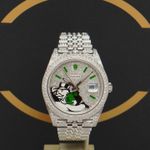 Rolex Datejust 41 126300 (2020) - Diamant wijzerplaat 41mm Staal (1/7)