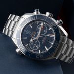 Omega Seamaster Planet Ocean Chronograph 215.30.46.51.03.001 (Unknown (random serial)) - Blue dial 46 mm Steel case (2/8)