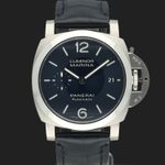 Panerai Luminor Marina PAM01370 (2024) - Blauw wijzerplaat 40mm Staal (2/8)