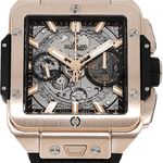 Hublot Square Bang 821.OX.0180.RX (2022) - Transparent dial 42 mm Rose Gold case (2/5)