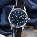 IWC Pilot Mark IW327010 (Onbekend (willekeurig serienummer)) - Blauw wijzerplaat 40mm Staal (3/8)