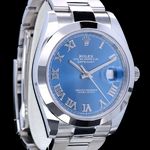 Rolex Datejust 41 126300 (2022) - Blauw wijzerplaat 41mm Staal (8/8)