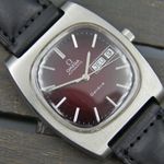 Omega Genève 166.0188 (Onbekend (willekeurig serienummer)) - Rood wijzerplaat 36mm Onbekend (3/16)