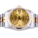 Rolex Datejust 31 68273 (1991) - Champagne dial 31 mm Gold/Steel case (5/8)