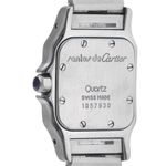 Cartier Santos Galbée 1057930 (1995) - Wit wijzerplaat 24mm Goud/Staal (6/8)