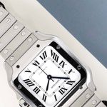 Cartier Santos WSSA0029 (2024) - Zilver wijzerplaat 35mm Staal (4/8)