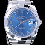 Rolex Datejust 41 126300 (2022) - Blue dial 41 mm Steel case (7/8)