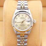 Rolex Lady-Datejust 69173 (1992) - Champagne wijzerplaat 26mm Goud/Staal (1/8)