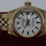 Rolex Lady-Datejust 6927 (1980) - White dial 26 mm Yellow Gold case (6/8)