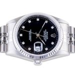 Rolex Datejust 36 16234 (1995) - Black dial 36 mm Steel case (6/8)