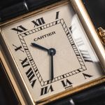 Cartier Tank 96065 (Onbekend (willekeurig serienummer)) - Wit wijzerplaat 29mm Geelgoud (2/8)