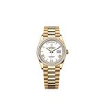 Rolex Day-Date 36 128398TBR (2025) - White dial 36 mm Yellow Gold case (1/1)