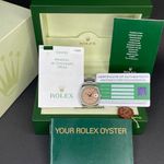 Rolex Oyster Perpetual Date 115210 (2006) - Pink dial 34 mm Steel case (2/7)